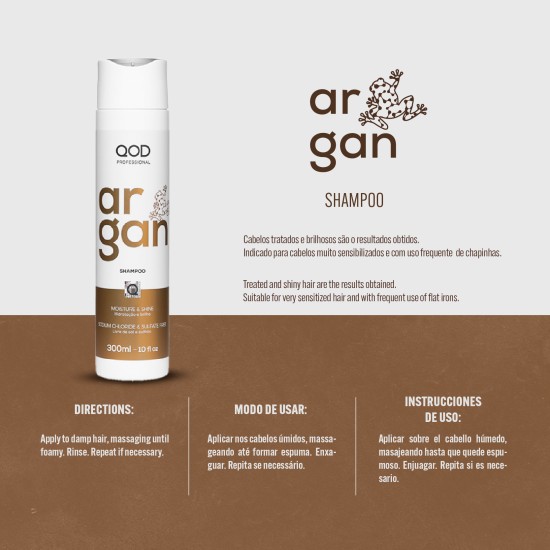 Kit Argan Shampoo + Conditioner 300ml - QOD EGYPT